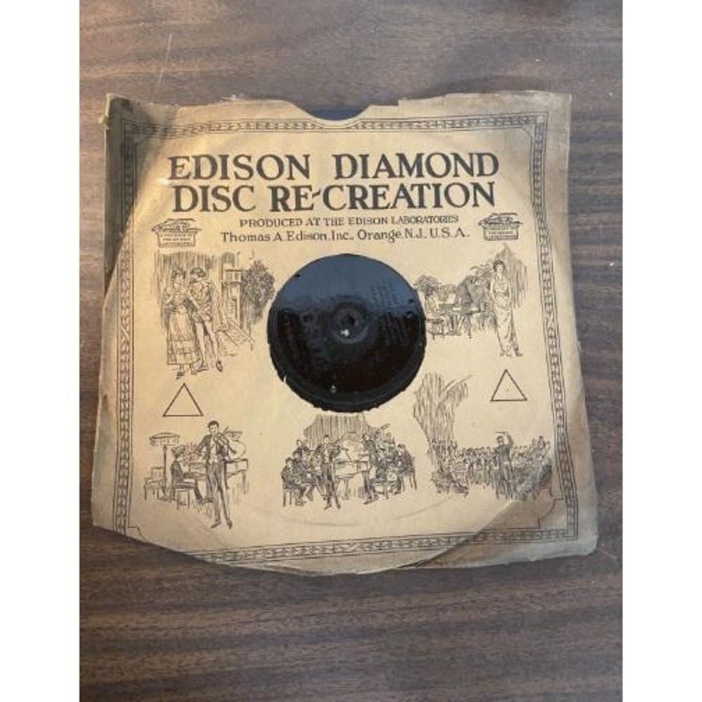 Edison Diamond Disc Re-Creation 82085 10in 80rpm Record Vintage Vinyl Original